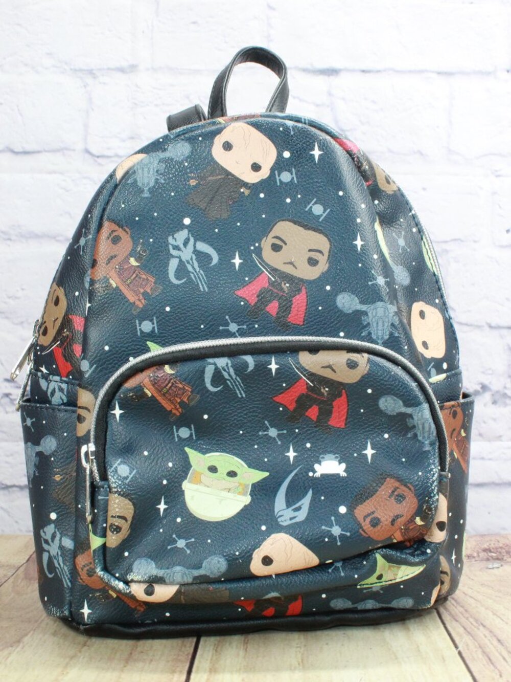 Funko Star Wars The Mandalorian Disney All Over Print Grogu Vinyl Mini Backpack
